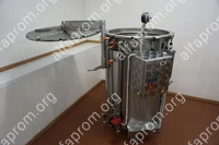 Автоклав (промышленный, вертикальный, электрический, 2 корзины, сталь нержавеющая) ИПКС-128-500(Н)