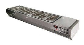 Витрина холодильная POLAIR VTi4-G (9х GN 1/4) с крышкой