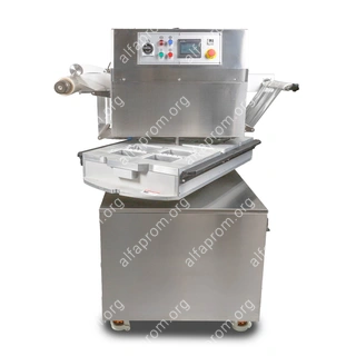 Полуавтоматический запайщик лотков ротационного типа HVT-450R (нерж.СКИН) (4 лотка,187*137*120)