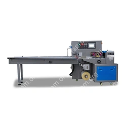 Горизонтальная упаковочная машина DXDZ-250XD (3 servo, лент. 100 мм, рег.форм., min bag L 65, H 40, 2-х позиц.нож)