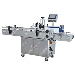 Напольный автоматический этикетировщик для круглой тары HLMT-200 LOW COST