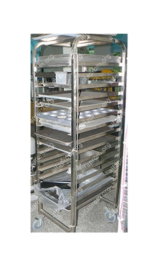 Тележка стеллажная для печи YZD-100A (810*670*1700) количество рядов 16,32